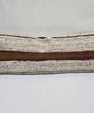 Turkish Lumbar Rug Pillow Gray Red Green Cushion Cover Hemp Pillow 14" x 40" #9406