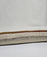 Turkish Lumbar Rug Pillow Gray Red Green Cushion Cover Hemp Pillow 14" x 40" #9406