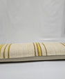 Turkish Lumbar Rug Pillow Cream Brown Yellow Cushion Cover Hemp Pillow 14" x 40" #9404