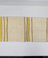 Turkish Lumbar Rug Pillow Cream Brown Yellow Cushion Cover Hemp Pillow 14" x 40" #9404