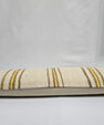 Turkish Lumbar Rug Pillow Cream Brown Yellow Cushion Cover Hemp Pillow 14" x 40" #9356