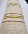 Turkish Lumbar Rug Pillow Cream Brown Yellow Cushion Cover Hemp Pillow 14" x 40" #9356