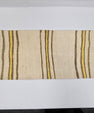 Turkish Lumbar Rug Pillow Cream Brown Yellow Cushion Cover Hemp Pillow 14" x 40" #9356