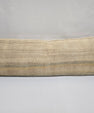 Turkish Lumbar Rug Pillow Cream Brown Gray Cushion Cover Hemp Pillow 14" x 40" #9352