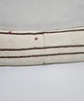 Turkish Lumbar Rug Pillow Beige Brown Pink Cushion Cover Hemp Pillow 14" x 40" #9348