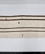 Turkish Lumbar Rug Pillow Beige Brown Pink Cushion Cover Hemp Pillow 14" x 40" #9348