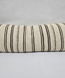 Turkish Lumbar Rug Pillow Beige Brown Black Cushion Cover Hemp Pillow 14" x 40" #9363