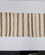 Turkish Lumbar Rug Pillow Beige Brown Black Cushion Cover Hemp Pillow 14" x 40" #9363