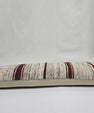 Turkish Lumbar Rug Pillow Beige Red Black Cushion Cover Hemp Pillow 14" x 40" #9362