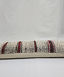 Turkish Lumbar Rug Pillow Beige Black Red Cushion Cover Hemp Pillow 14" x 40" #9360