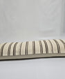Turkish Lumbar Rug Pillow Beige Black Brown Cushion Cover Hemp Pillow 14" x 40" #9359