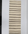 Turkish Lumbar Rug Pillow Beige Black Brown Cushion Cover Hemp Pillow 14" x 40" #9359