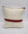 Turkish Hemp Pillow Natural Beige Brown Orange Pillow Cushion Cover 24" x 24" #9294