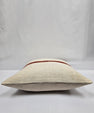 Turkish Hemp Pillow Natural Beige Brown Orange Pillow Cushion Cover 24" x 24" #9294