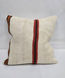 Turkish Hemp Pillow Natural Beige Brown Orange Pillow Cushion Cover 24" x 24" #9293