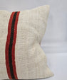 Turkish Hemp Pillow Natural Beige Brown Orange Pillow Cushion Cover 24" x 24" #9293