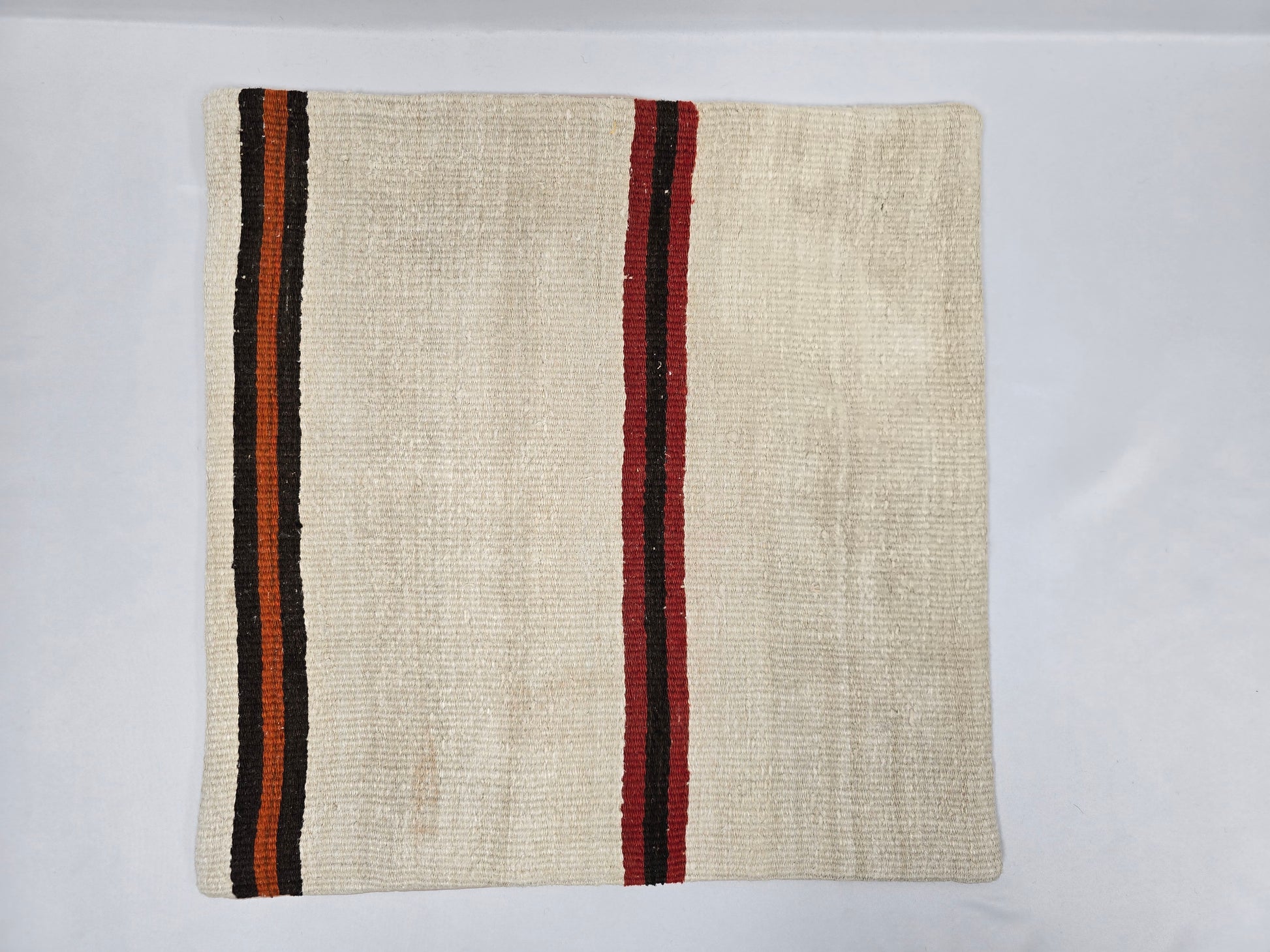 Turkish Hemp Pillow Natural Beige Brown Orange Pillow Cushion Cover 24" x 24" #9293