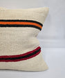 Turkish Hemp Pillow Natural Beige Brown Orange Pillow Cushion Cover 24" x 24" #9292