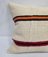 Turkish Hemp Pillow Natural Beige Brown Orange Pillow Cushion Cover 24" x 24" #9292