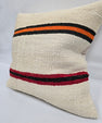 Turkish Hemp Pillow Natural Beige Brown Orange Pillow Cushion Cover 24" x 24" #9292