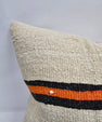 Turkish Hemp Pillow Natural Beige Brown Orange Pillow Cushion Cover 24" x 24" #9292