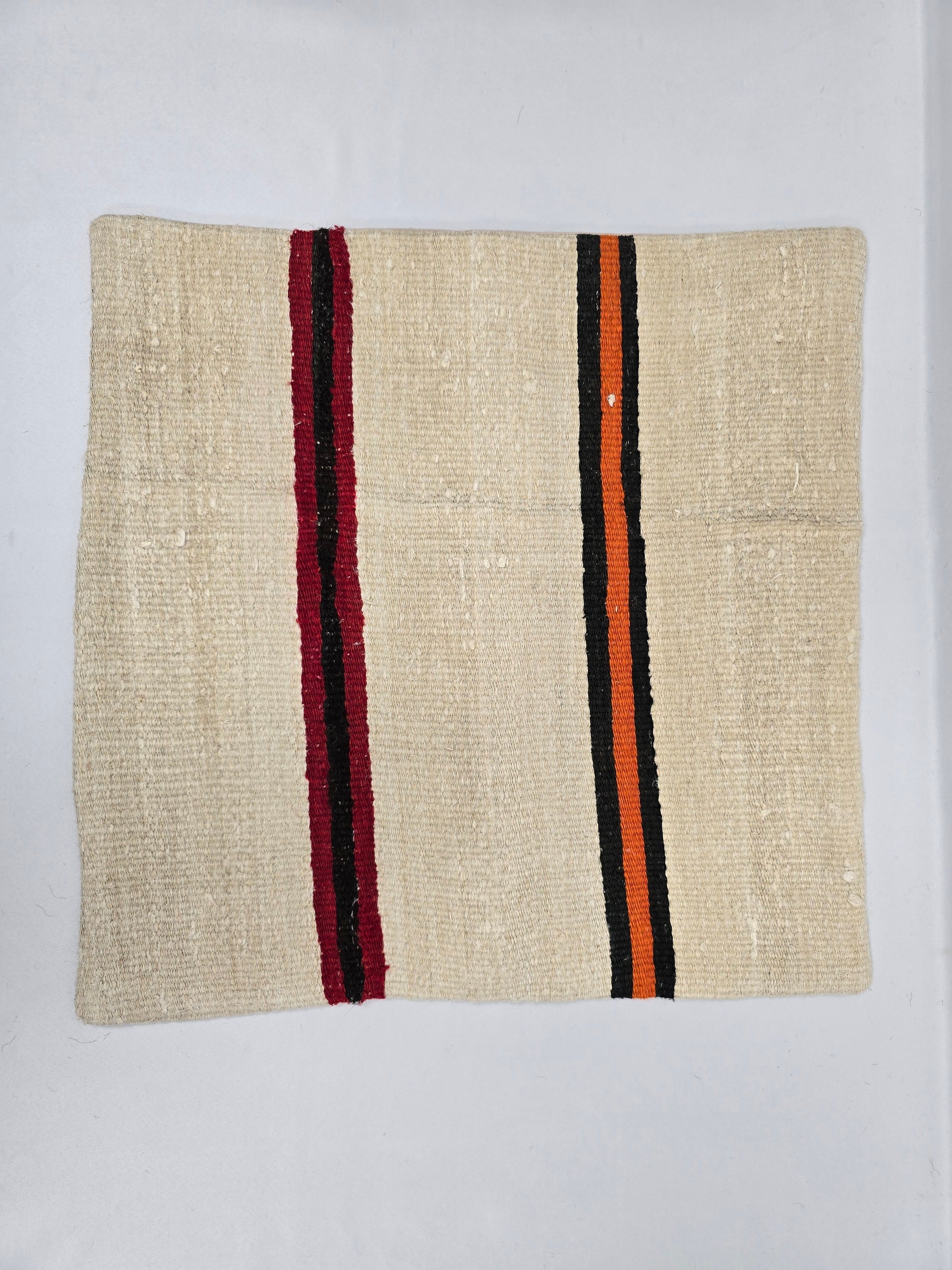 Turkish Hemp Pillow Natural Beige Brown Orange Pillow Cushion Cover 24" x 24" #9292