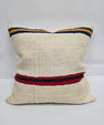 Turkish Hemp Pillow Natural Beige Brown Orange Pillow Cushion Cover 24" x 24" #9291