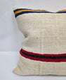 Turkish Hemp Pillow Natural Beige Brown Orange Pillow Cushion Cover 24" x 24" #9291
