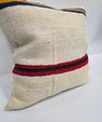 Turkish Hemp Pillow Natural Beige Brown Orange Pillow Cushion Cover 24" x 24" #9291