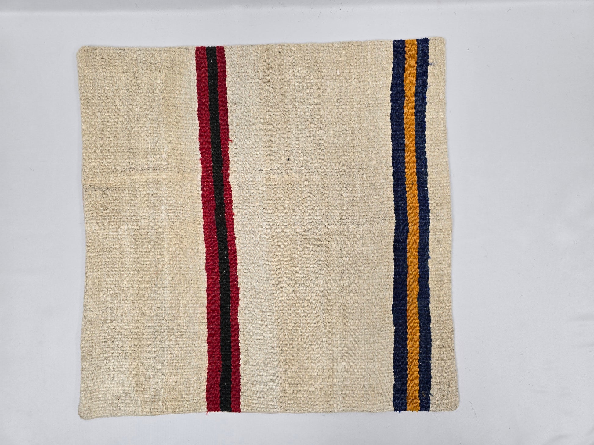 Turkish Hemp Pillow Natural Beige Brown Orange Pillow Cushion Cover 24" x 24" #9291
