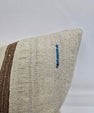 Turkish Hemp Pillow Natural Beige Brown Blue Pillow Cushion Cover 24" x 24" #9285