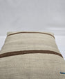 Turkish Hemp Pillow Natural Beige Brown Blue Pillow Cushion Cover 24" x 24" #9285