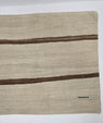 Turkish Hemp Pillow Natural Beige Brown Blue Pillow Cushion Cover 24" x 24" #9285