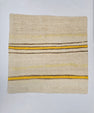Turkish Hemp Pillow Natural Beige Yellow Brown Pillow Cushion Cover 24" x 24" #9282