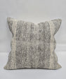 Turkish Hemp Pillow Natural Beige Gray Pillow Cushion Cover 24" x 24" #9278