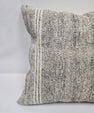 Turkish Hemp Pillow Natural Beige Gray Pillow Cushion Cover 24" x 24" #9278