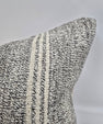 Turkish Hemp Pillow Natural Beige Gray Pillow Cushion Cover 24" x 24" #9278