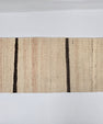 Turkish Lumbar Rug Pillow Beige Brown Cushion Cover Hemp Pillow 14" x 40" #9394-2