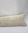 Turkish Lumbar Rug Pillow Beige Cushion Cover Pillow 12" x 48" #9559