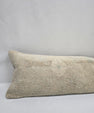 Turkish Lumbar Rug Pillow Beige Cushion Cover Pillow 12" x 48" #9559