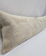 Turkish Lumbar Rug Pillow Beige Cushion Cover Pillow 12" x 48" #9559