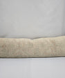 Turkish Lumbar Rug Pillow Beige Cushion Cover Pillow 12" x 48" #9555