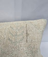 Turkish Lumbar Rug Pillow Beige Cushion Cover Pillow 12" x 48" #9555