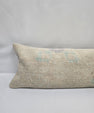Turkish Lumbar Rug Pillow Beige Cushion Cover Pillow 12" x 48" #9552