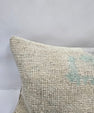 Turkish Lumbar Rug Pillow Beige Cushion Cover Pillow 12" x 48" #9552