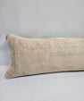 Turkish Lumbar Rug Pillow Beige Green Cushion Cover Pillow 12" x 48" #9541