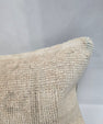 Turkish Lumbar Rug Pillow Beige Green Cushion Cover Pillow 12" x 48" #9541