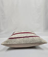Turkish Hemp Pillow Natural Beige Red Black Pillow Cushion Cover 24" x 24" #9273