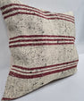 Turkish Hemp Pillow Natural Beige Red Black Pillow Cushion Cover 24" x 24" #9276