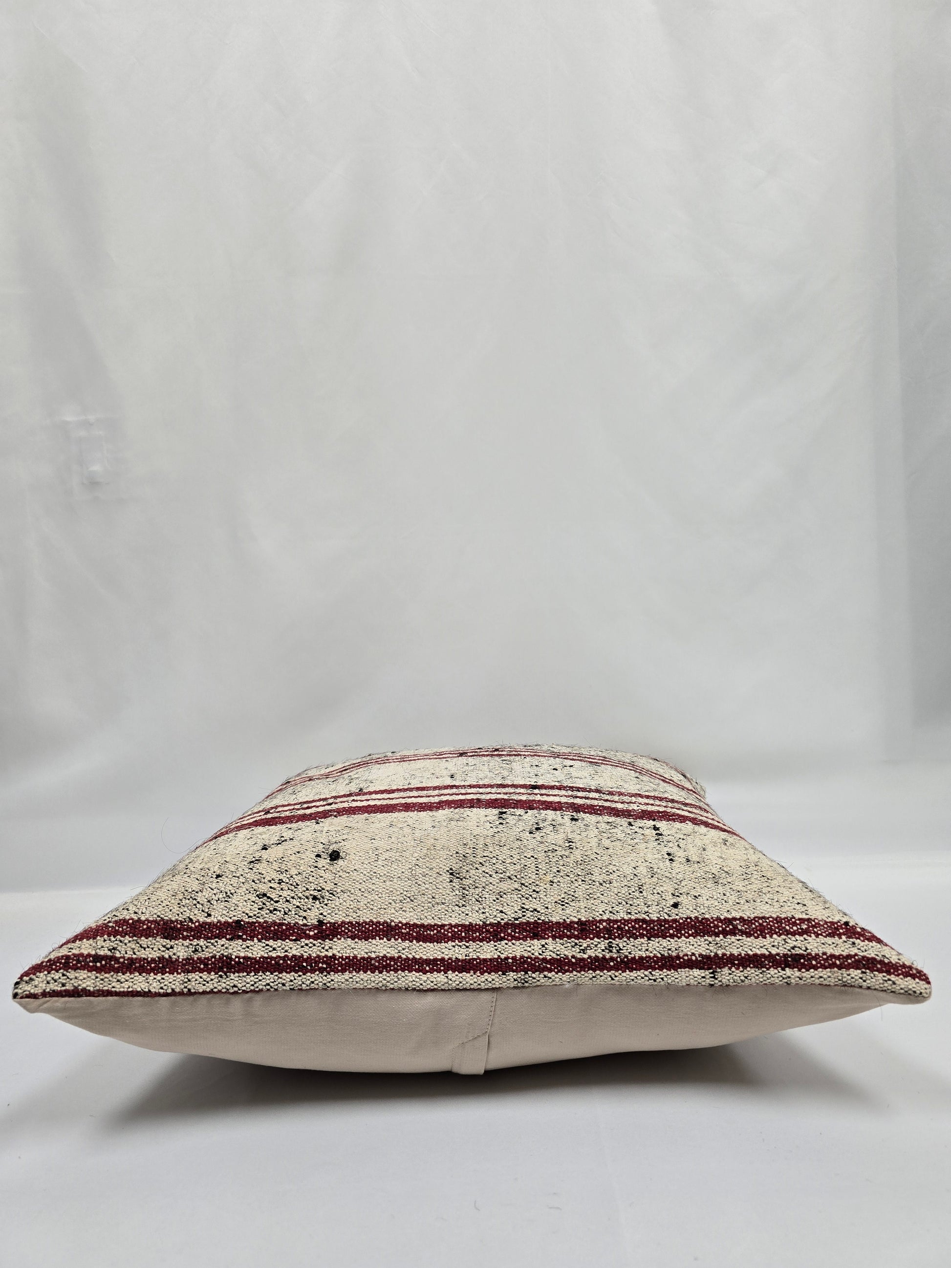 Turkish Hemp Pillow Natural Beige Red Black Pillow Cushion Cover 24" x 24" #9276